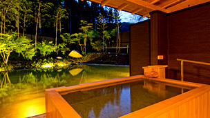 Private open-air bath